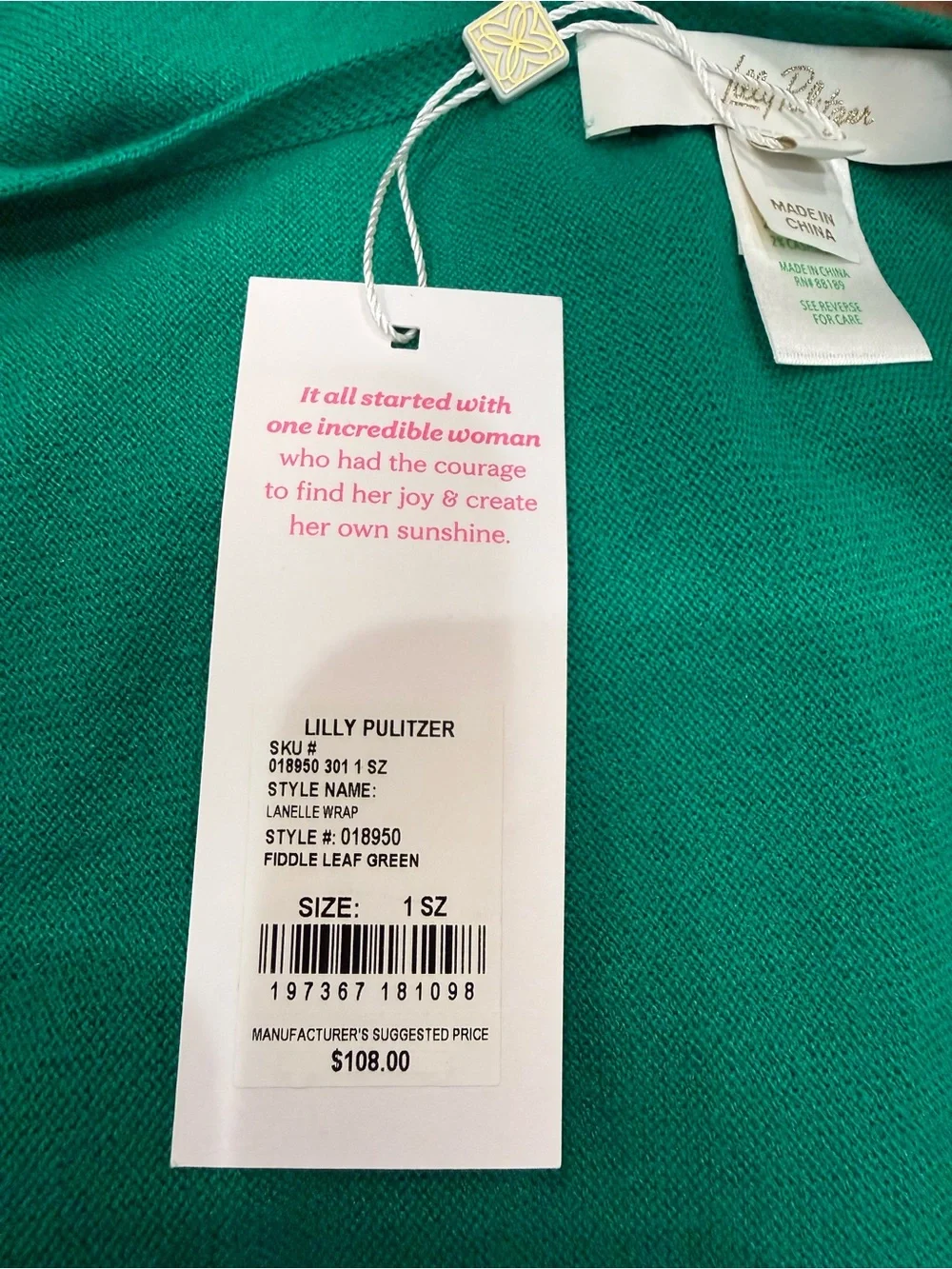 Lilly Pulitzer Green Lanelle Wrap
